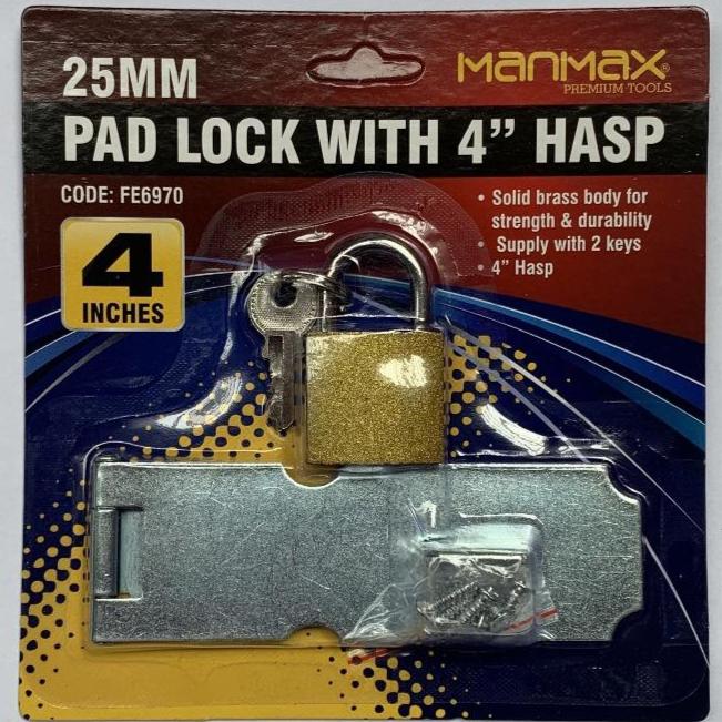 Manmax Pad Lock With 4