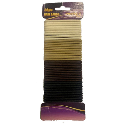 Vintage Curl Hair Bands 36 Pack