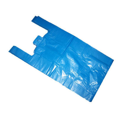 Vest Carrier Bags Medium Blue - Case of 1000