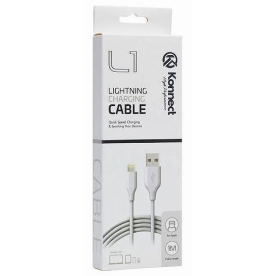 Konnect L1 Quick Speed Lightening Charging Cable 1m