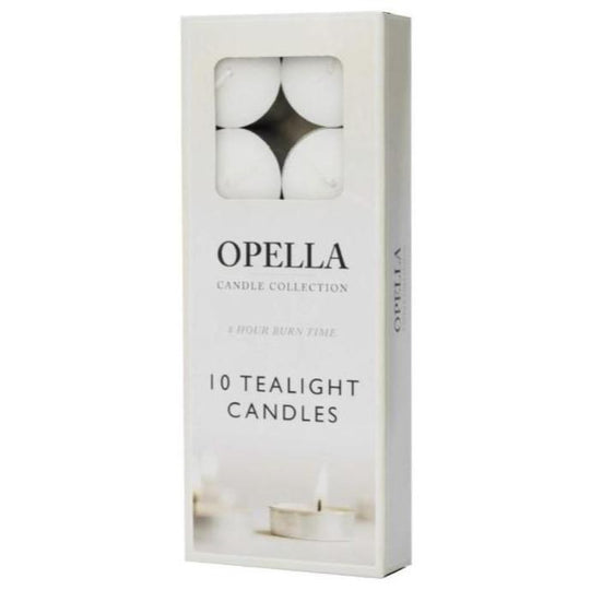 Opella Tealight Candles 8 Hour 10 Pack