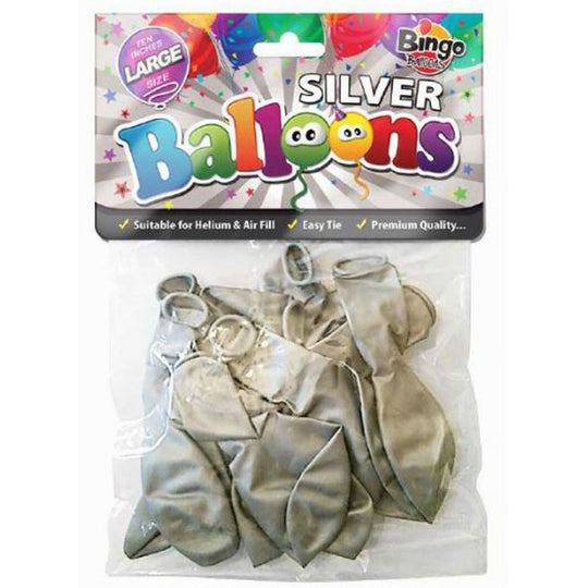 Bingo Silver Balloons 16Pk - Case of 10