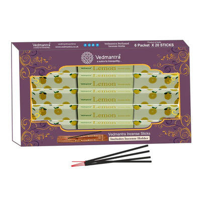 Vedmantra Lemon Incense Sticks 6 Pack