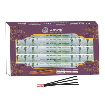 Vedmantra Lemon Grass Incense Sticks 6 Pack