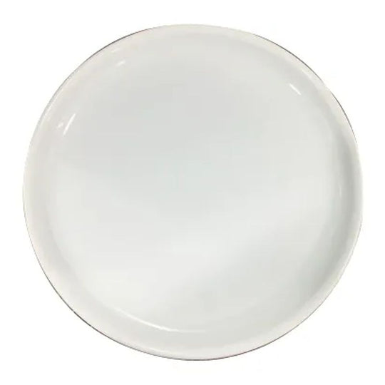 Delight Plus Plastic Plate 9" White 12 Pack