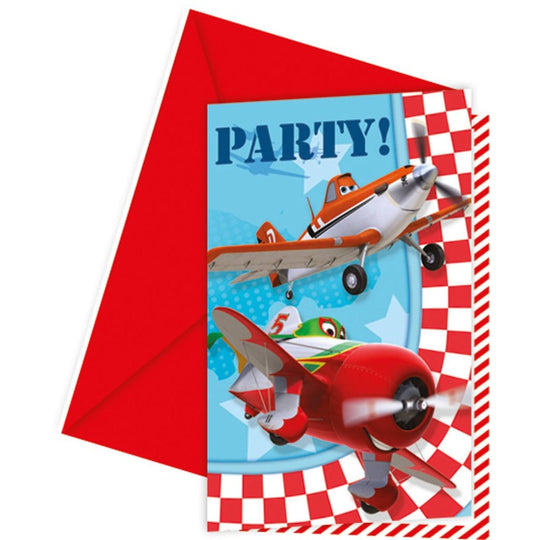 Disney Planes Party Invitations 6 Pack