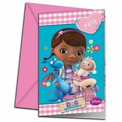 Disney Doc McStuffins Party Invitations 6 Pack