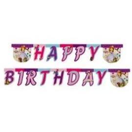 Sofia the First Happy Birthday Letter Banner 1.9m
