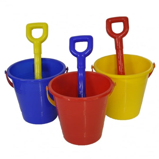 Bucket & Spade Set Medium 15cm Assorted Colours