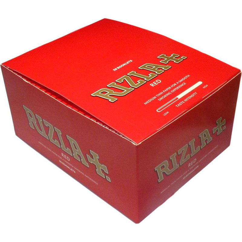 Rizla Rolling Papers Red Medium Thin - Case of 50 Wholesale