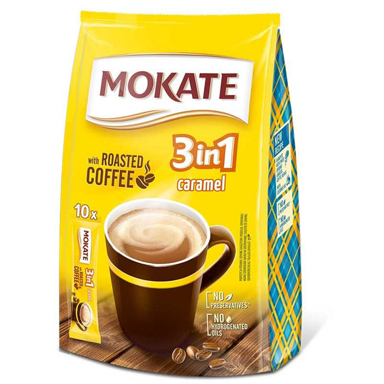 Mokate 3 in1 Caramel Latte 10 Pack - Case of 10