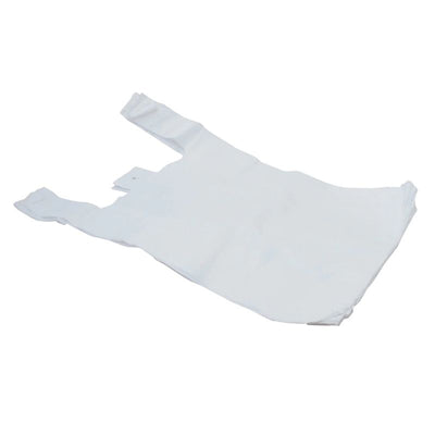 Small Vest Carrier Bags Tulip White - Case of 2000