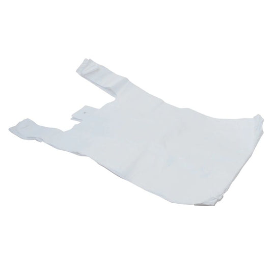 Small Vest Carrier Bags Tulip White - Case of 2000