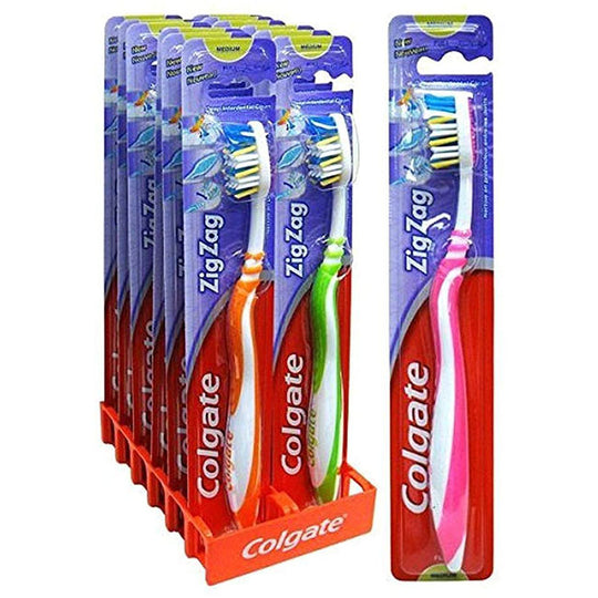 Colgate Toothbrush Zig Zag Medium - Tray of 12
