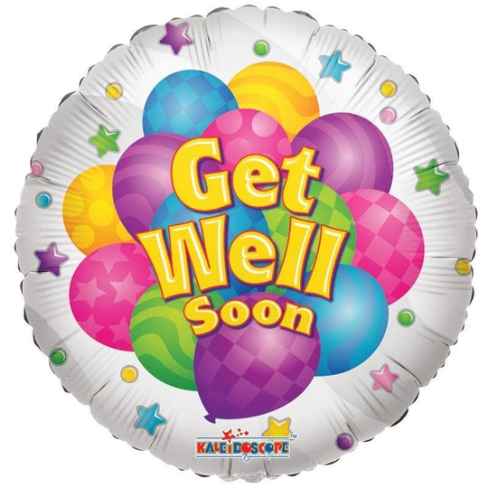 "Get Well Soon" Design Foil Balloon Colours 18"