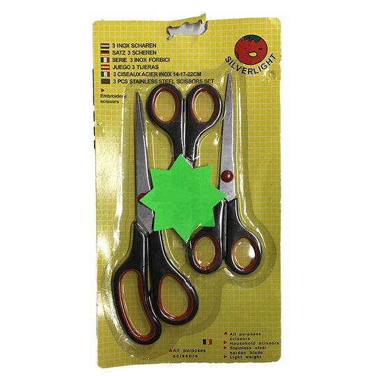 Silverlight Scissors 3 Piece