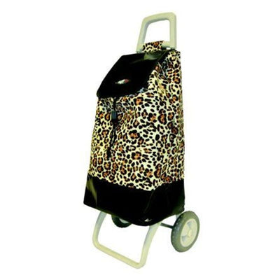 Animal Print Satin Shopping Trolley