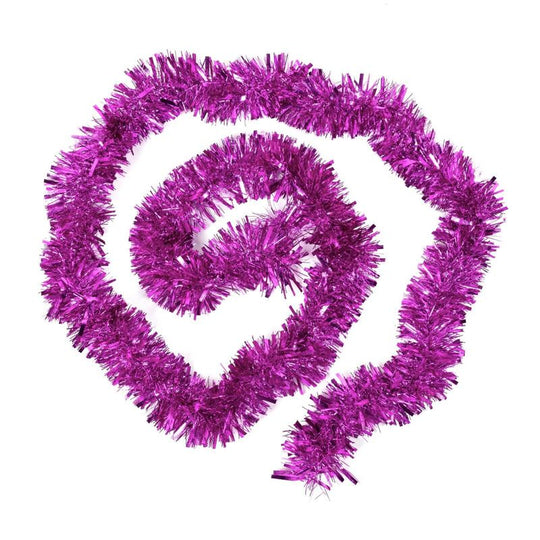 Slim Fine Xmas Tinsel 2m 2 Pack