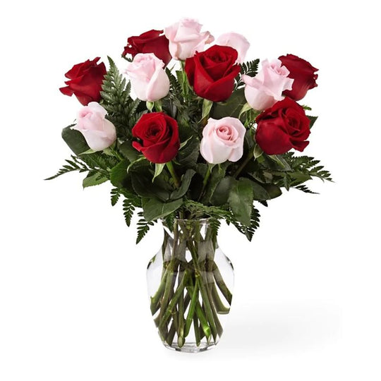 Rose Bunch 8 Head 2 Tones