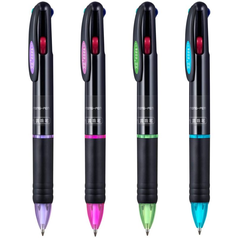 Retractable Ball Pen 4 Pack Wholesale