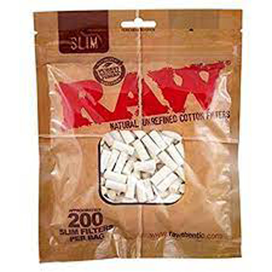 RAW Filter Tips Slim 200 Pack