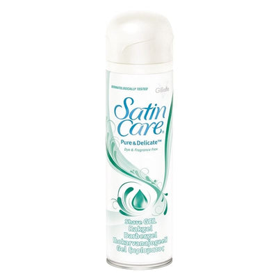 Gillette Satin Care Pure & Delicate Shave Gel 200ml - Case of 6