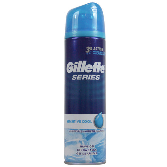 Gillette Series Shaving Gel Sensitive Cool 200ml - Case of 6