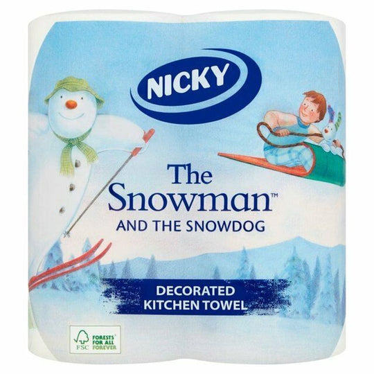 Nicky Snowman Kitchen Towel 2 Pack - Case of 10