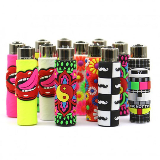 Clipper Hand Stiched Pop Cover Lighter - Case of 20
