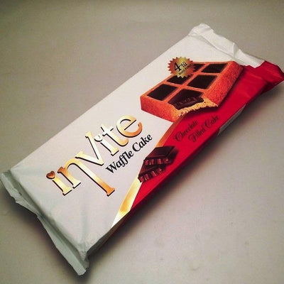 Invite Chocolate Waffle Cake 200g 4 Pack - Case of 16