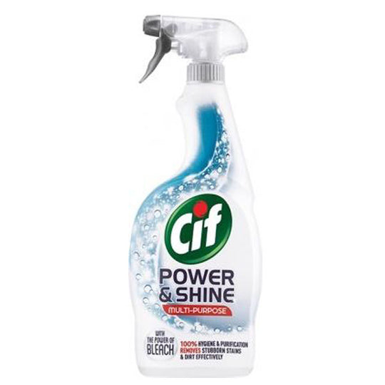 Cif Power & Shine Multipurpose Spray with Bleach 700ml - Case of 6