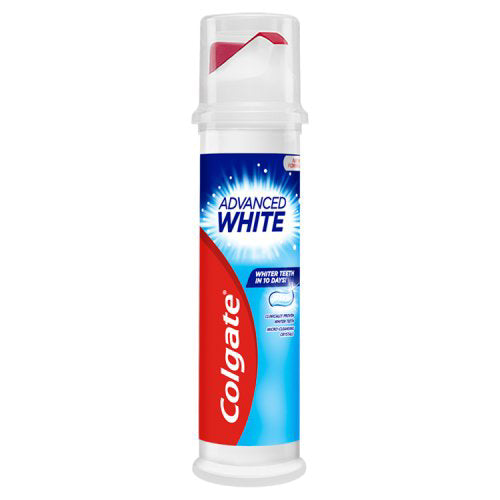 Colgate Toothpaste Pump Advanced White 100ml 
