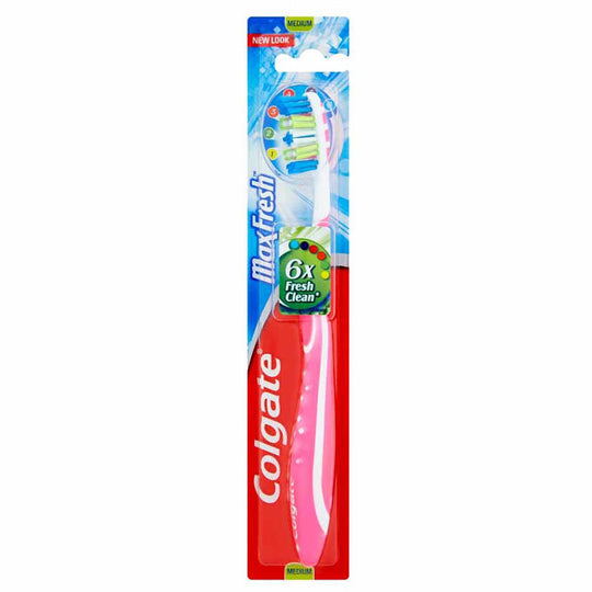 Colgate Toothbrush Max Fresh Medium with Tongue Freshener - Tray of 12