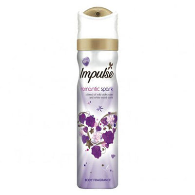 Impulse Ladies Deodorant Body Spray Romantic Spark 75ml - Case of 6