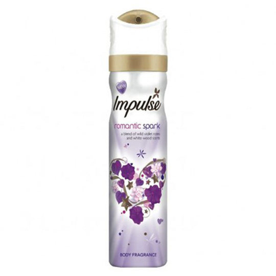 Impulse Ladies Deodorant Body Spray Romantic Spark 75ml - Case of 6