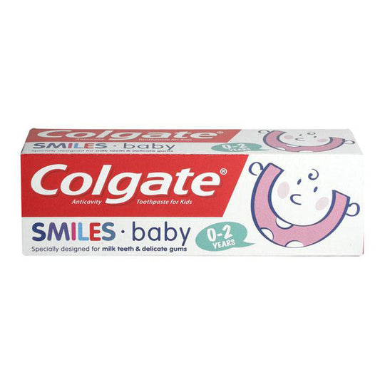 Colgate Anticavity Toothpaste For Kids Smiles Baby 0-2 Years 50ml - Case of 12