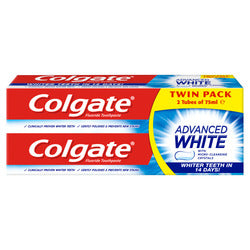 Colgate Toothpaste Advanced White Twin Pack 75ml - Case of 6