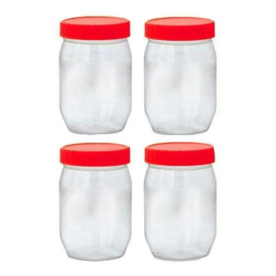 Sunpet Food Storage Containers Round 300ml 4 Pack - Case of 6