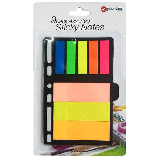 9 Pack Sticky Note Set