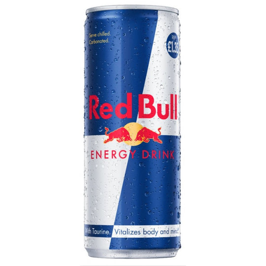 Red Bull Energy Drink Can 250ml Original PM £1.35 - Case of 24