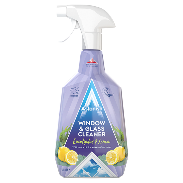 Astonish Window & Glass Cleaner Eucalyptus & Lemon 750ml - Pack of 12