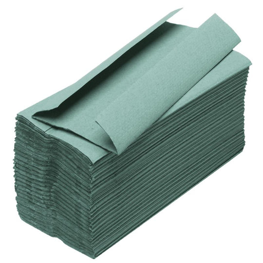 C-Fold Green Hand Towel 1ply - Case of 12