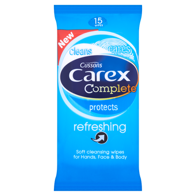 Carex Refreshing Travel Wipes Handy Pack 15 Pack - Case of 12