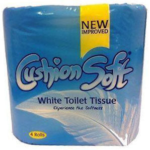 Cushion Soft White Toilet Roll 4 Pack