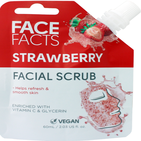 Face Facts Facial Scrub Strawberry 60ml - Case of 12