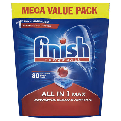 Finish Dishwasher Tablets All in 1 Max Original 80's - Case of 4