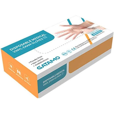 Gatamo Disposable Medical Vinyl Exam Gloves Extra Large 100 Pack