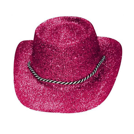 PINK Glitter cowboy hat