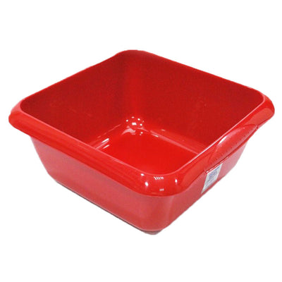 Square Washing Up Bowl Red