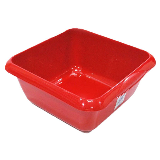 Square Washing Up Bowl Red